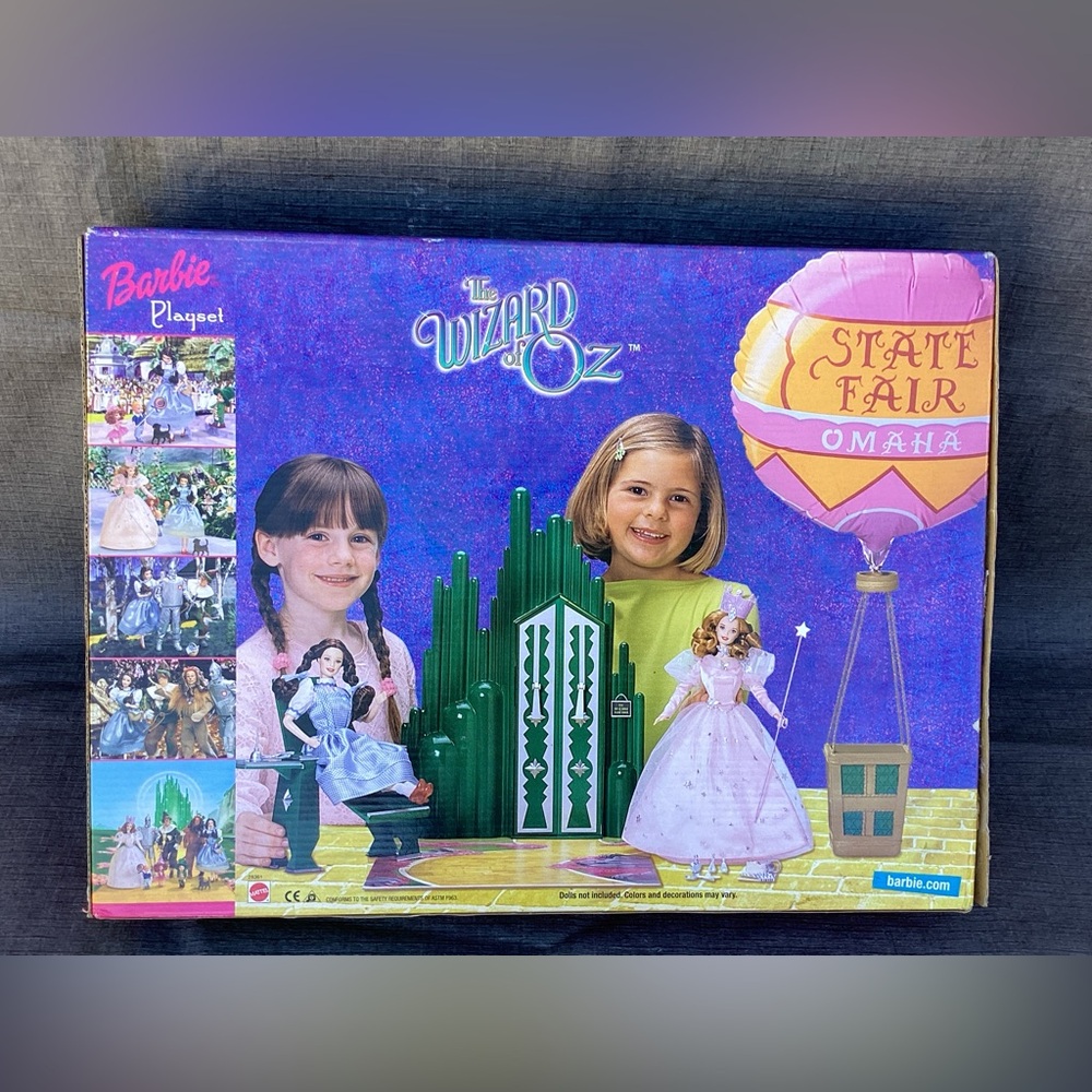The Wizard of Oz Barbie Playset Omaha State Fair Emerald City New In Box 2000
